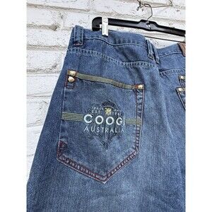 Vintage 90s Coogi Jean Shorts Jort Wide Leg 38x16.5 Hip Hop Y2K